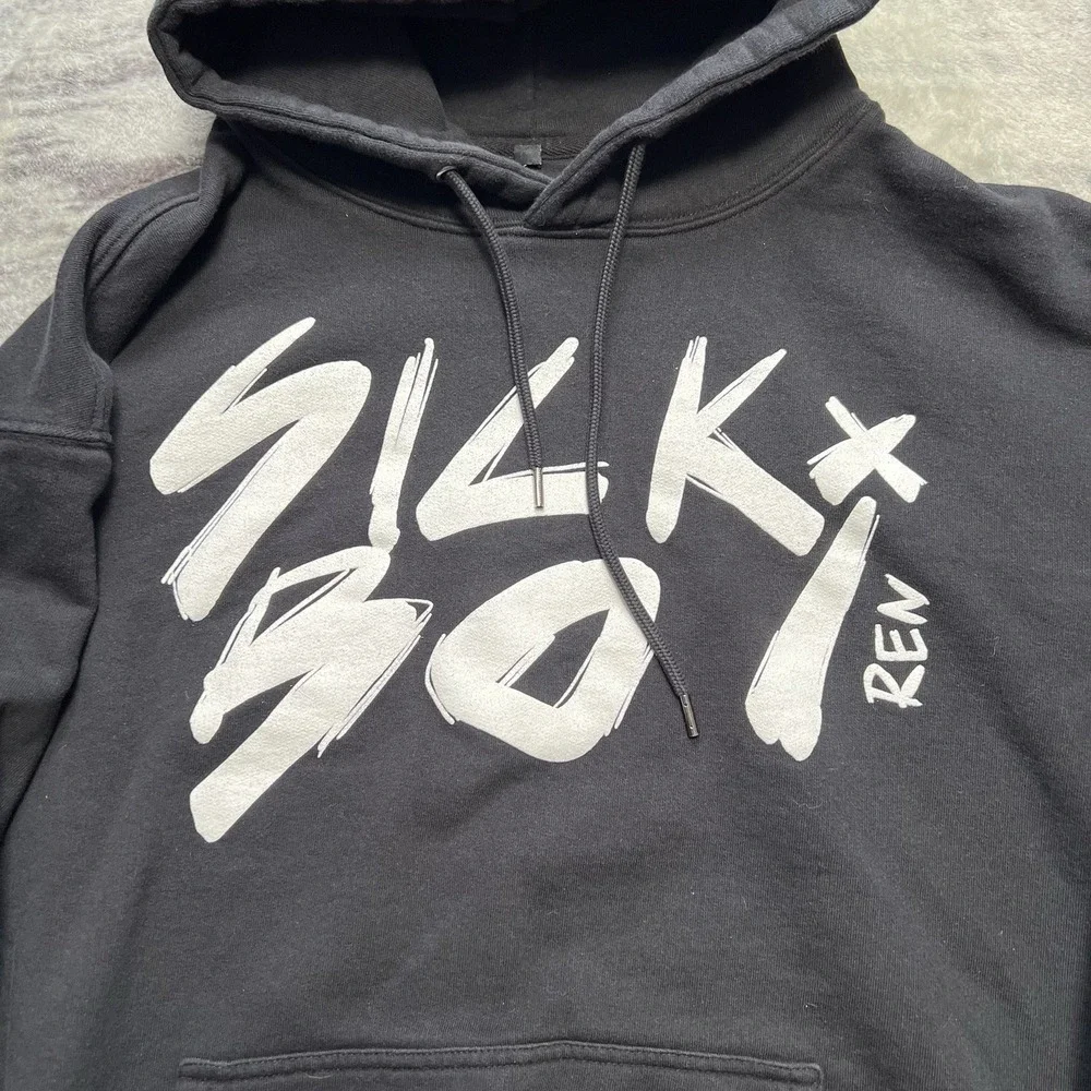 Ren Gill Sick Boi Track List Hoodie Large Black Ren Makes Merch - Picture 2 of 7